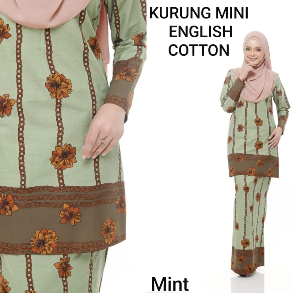 Baju  Kurung  Mini English  Cotton  LANAFIRA